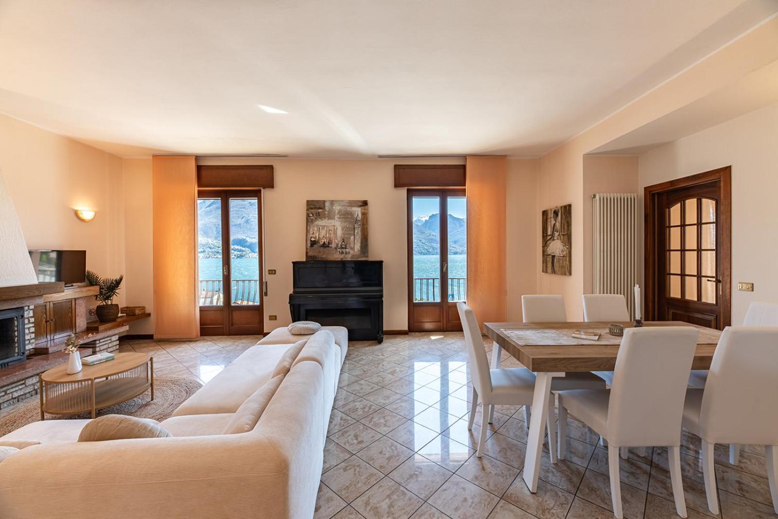 Appartamento Bellavista - Lake Como View - Near The Beach Cremia Bagian luar foto