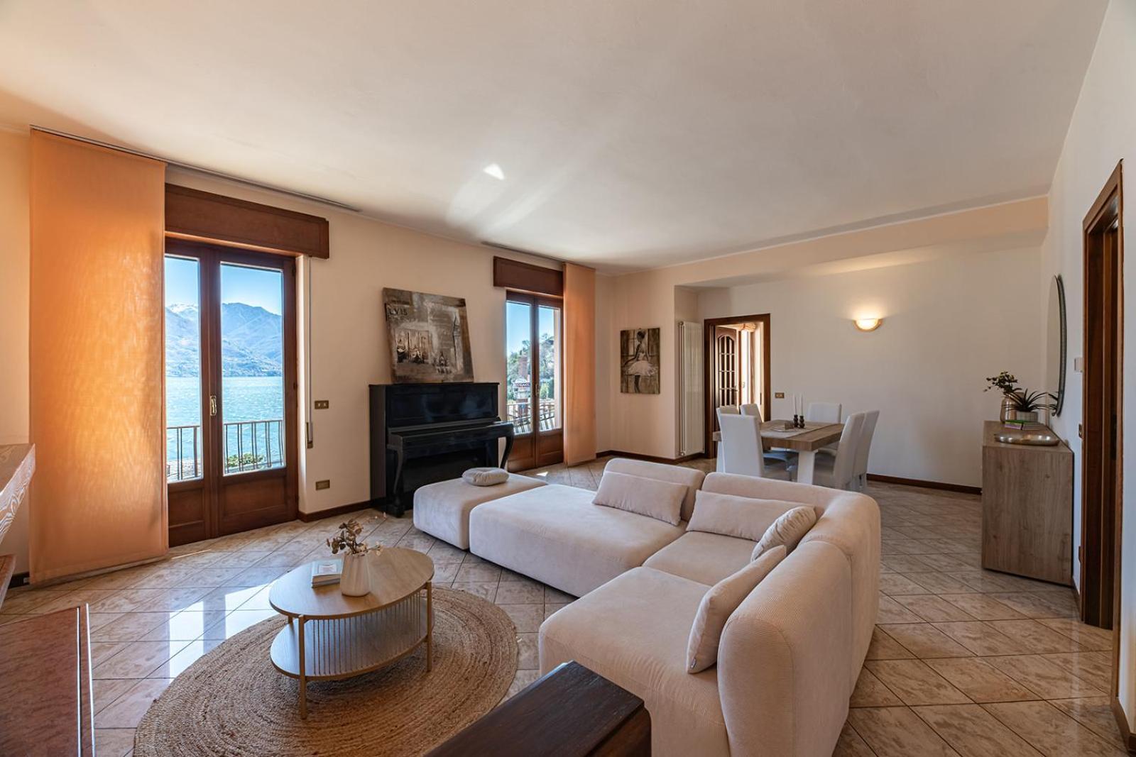 Appartamento Bellavista - Lake Como View - Near The Beach Cremia Bagian luar foto
