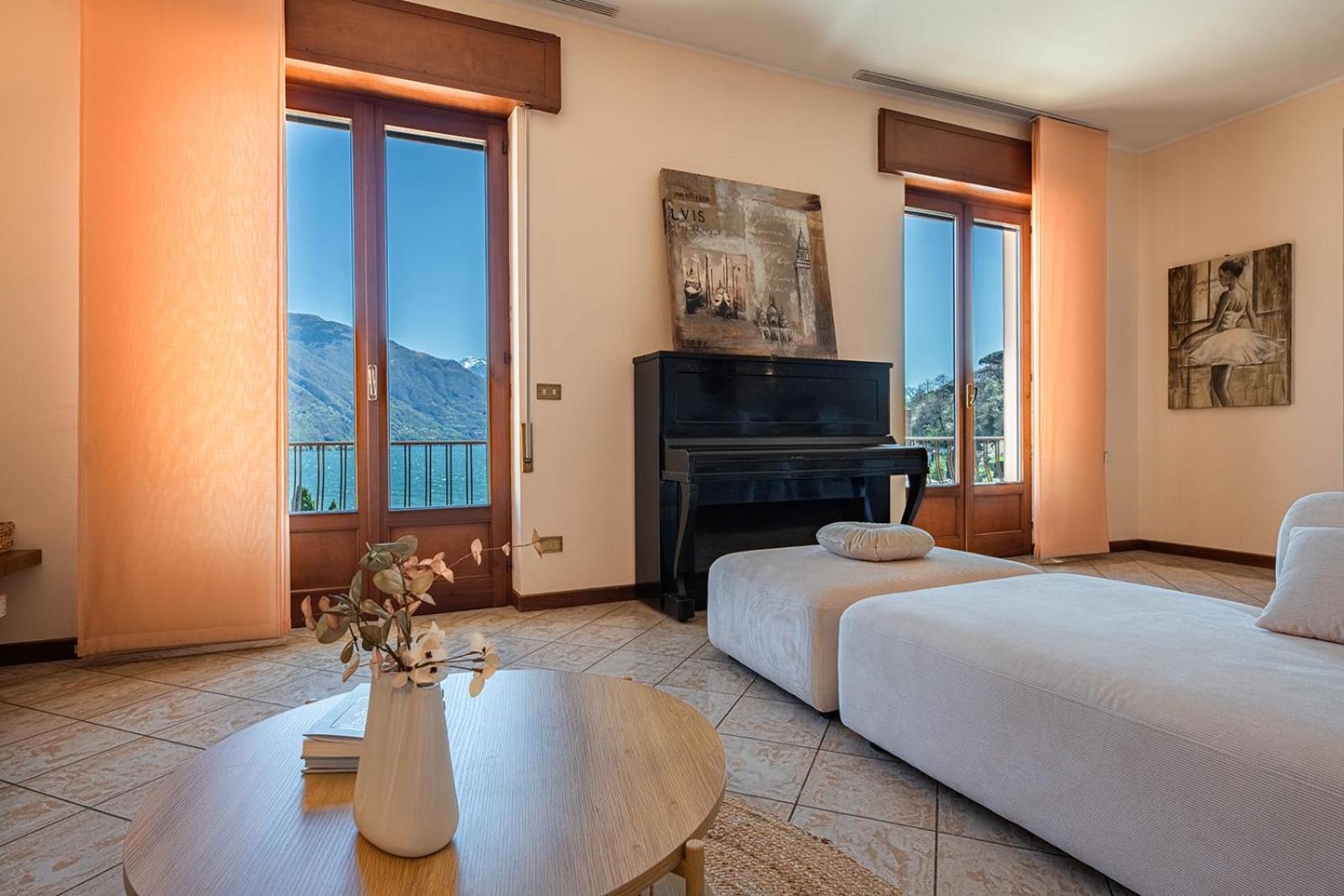 Appartamento Bellavista - Lake Como View - Near The Beach Cremia Bagian luar foto
